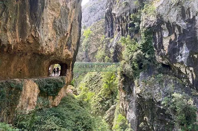 Scenic Cares Trail through the Picos de Europa, a favorite for outdoor enthusiasts in Asturias.