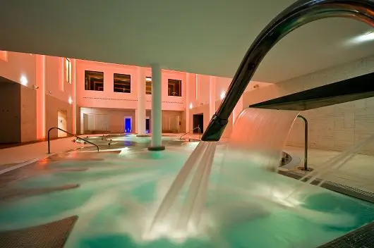 Luxurious spa in the 4-star hotel for relaxation during the summer camp in Northern Spain.